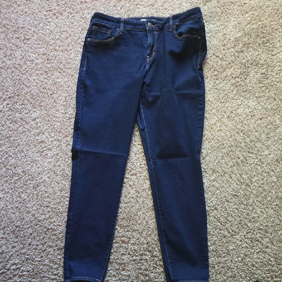 Old Navy Blue Skinny Jeans Sleek Fit - Picture 1 of 5